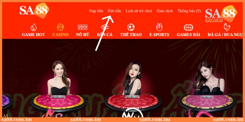 Hướng dẫn cách rút tiền SA88 chỉ với 1 phút, thành công 100% 1 rut tien